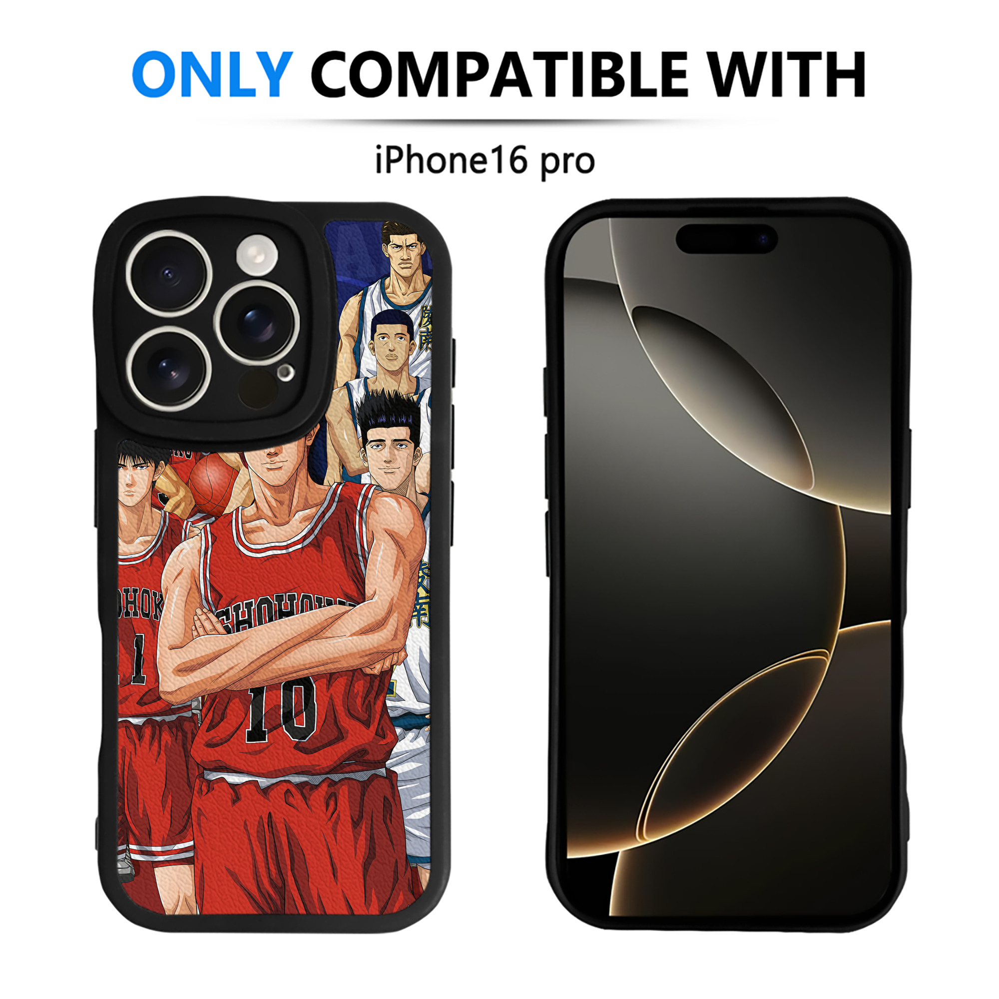 （画像用） SLAM DUNK／スラムダンク 【iPhone 16シリーズ対応】シリコンスマホケース（レザー調） 材質：シリコン
